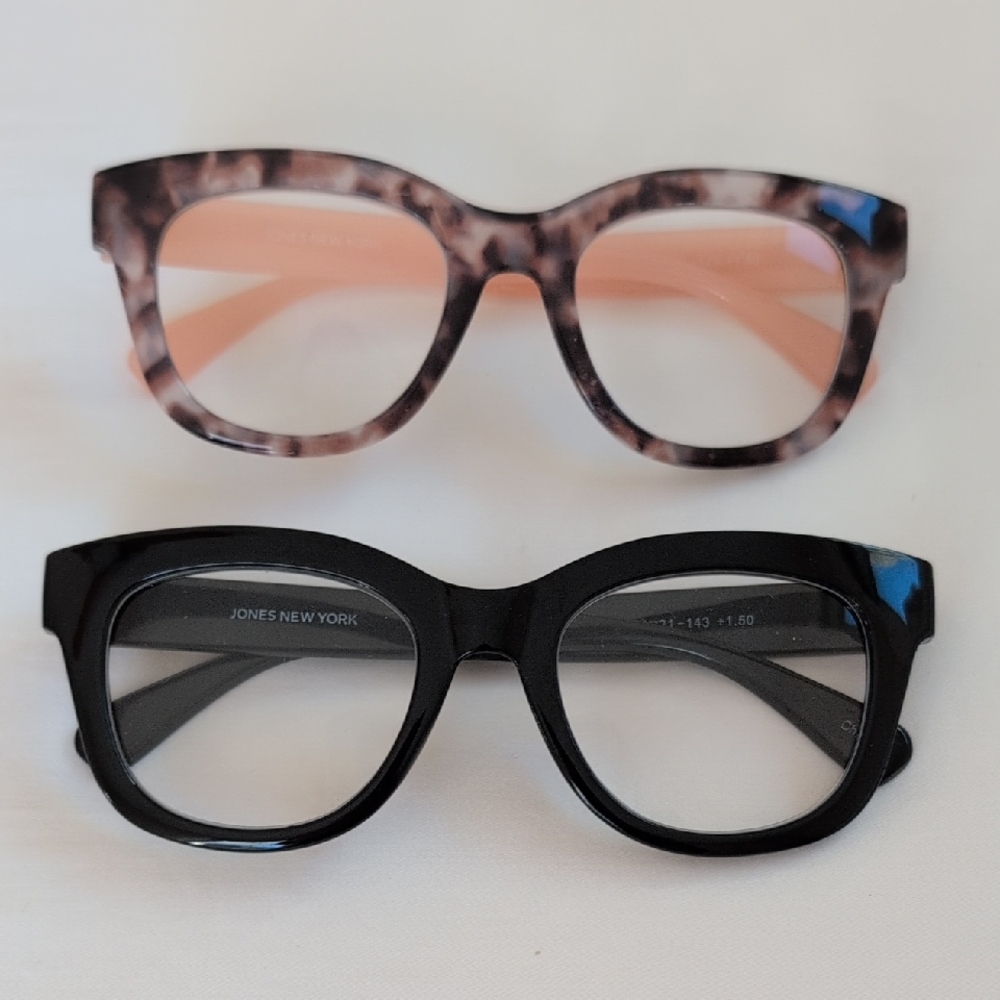 Jones New York Black and Tortoise Eyeglasses